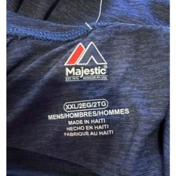 Atlanta Braves Long Sleeve Shirt MLB Baseball Logo Navy Blue Adult 2XL XXL NWT - Picture 6 of 8